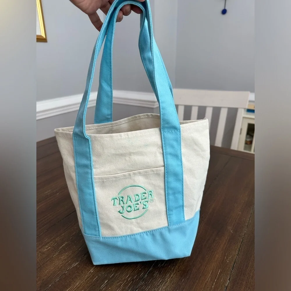 Trader Joe’s pastel tote bag